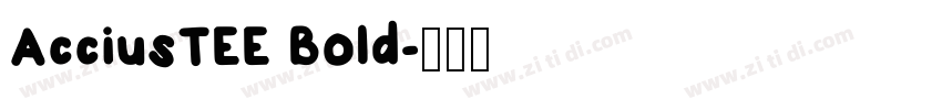 AcciusTEE Bold字体转换